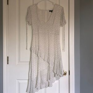 White polka dot dress